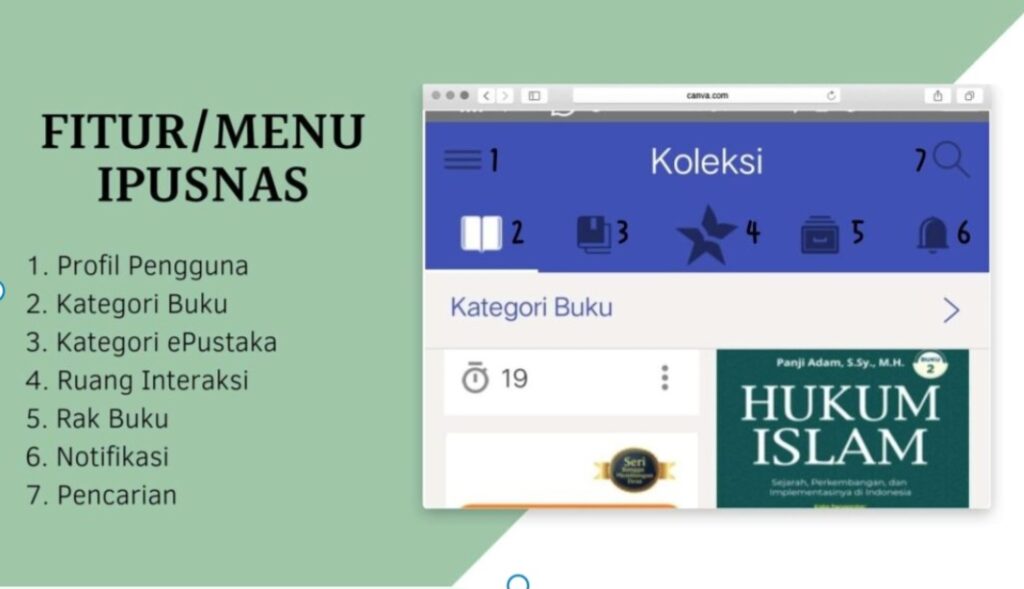 Menu di iPusnas