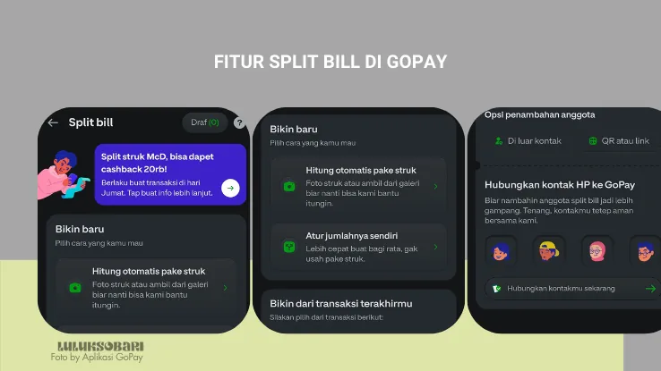 Titorial Split Bill GoPay