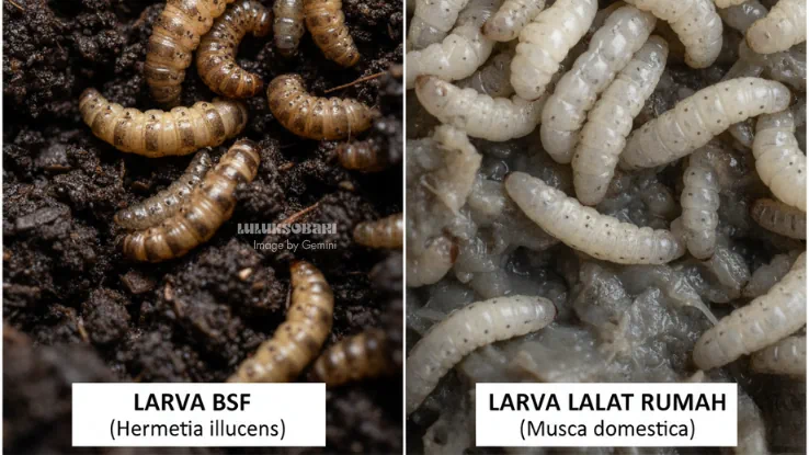 kenapa kompos berulat